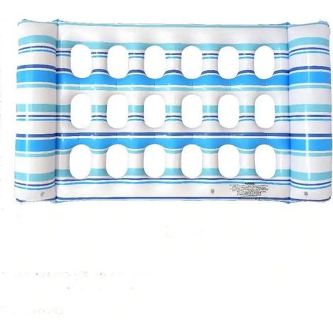 Hamac aquatique pliable pour l'été, matelas flottant gonflable en PVC