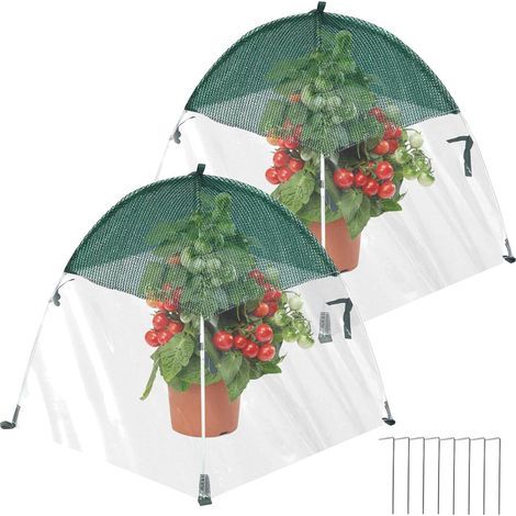 Lot de 2 housses de protection contre le gel pour plantes, idéales pour l'hivernage des arbustes et des arbres fruitiers en pot. (1/5)