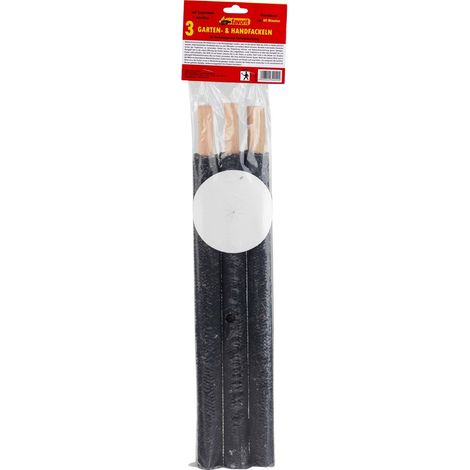 Favorit Handfackel 3er Pack Pechfackel Wachsfackel Gartenfackel Fackel (1/2)
