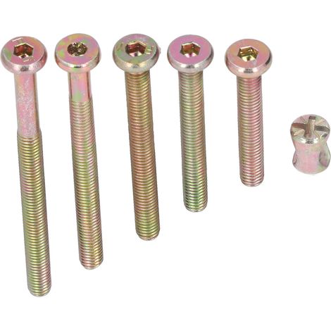 Écrous à marteau en acier inoxydable, lot de 100 pièces, visserie de fixation pour meubles, dureté élevée, avec clé de serrage (1/5)