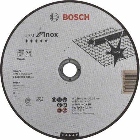 Bosch Accessories 2608603500 2608603500 Disco di taglio dritto 230 mm 22.23 mm 1 pz. (1/3)