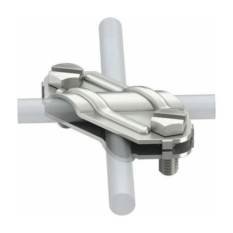 OBO Bettermann Connettore a croce 8-10mm Acciaio inox, inossidabile A2 1.4301, 5312922
