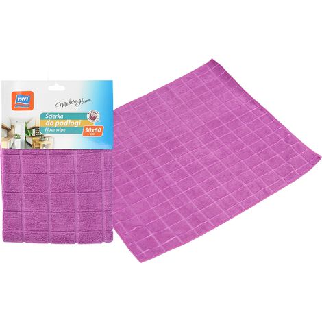 Paño de microfibra para suelos de 50x60 cm, absorbente y práctico, 2 colores. (1/2)