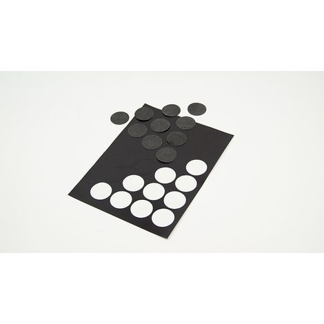 Adesivi magnetici rotondi, foglio da 40 mm, 30 pezzi, spessore della lamina 1,0 mm (1/4)