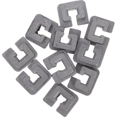 Ösen für Trimmerköpfe, robustes silberfarbenes Zubehör, 10er-Pack, Aluminiumlegierung für Rasenpflege und Gartenarbeit