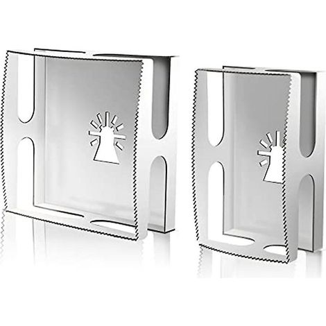 Fraise à rainurer à douille, outil de découpe de trous carrés pour outil vibrant, convient aux plaques de plâtre (1/5)
