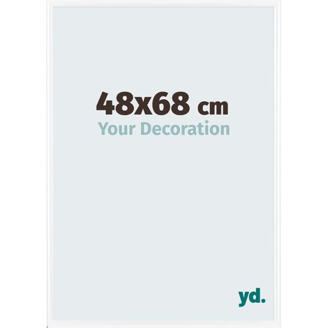 yd. - Cadre photo 48x68 - Blanc Brillant - Plastique - Bordeaux