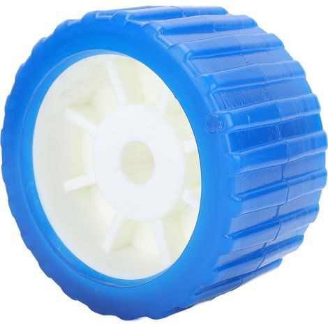Rouleaux de remorque de bateau Rouleau oscillant nervuré en PU résistant à l'usure nervure marine résistant aux hautes températures pour bateaux, yachts, remorques 5 pouces OD 74 mm hauteur 17 mm ID (1/5)