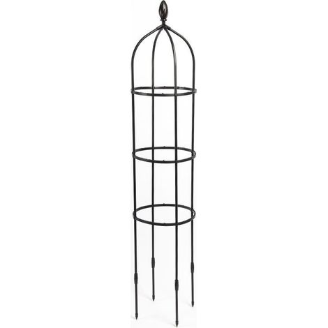Obélisque de Jardin, Tuteur Plante Grimpante, Jardin Tuteurs de Plantes, Treillis Fleur Soutien de Arche de Jardin en Forme de Tour pour Plantes grimpantes (1/3)