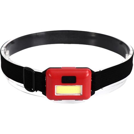Lot de 6 lampes frontales LED COB ultra-lumineuses avec bandeau ultra-léger, idéales pour la course à pied, le camping, la randonnée et le travail. (1/5)