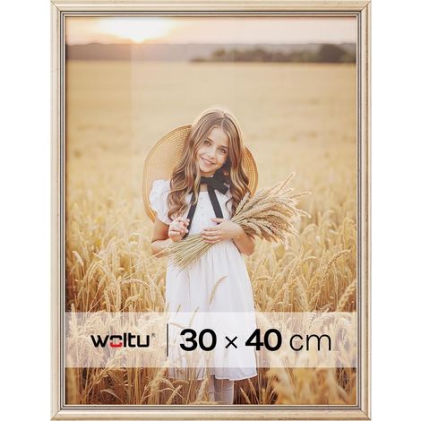 WOLTU Marco de fotos – Moderno, para pared – 30x40 cm – Dorado (1/5)