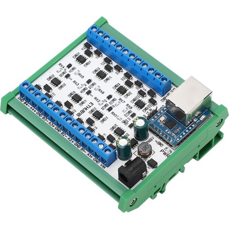 RJ45-8-RS485-Hub-Konverter mit TVS-Überspannungsschutz, 115200-BPS-Hubplatine für Sicherheitsüberwachung, DC-7-30-V-Hubmodul mit Gehäuse (1/5)