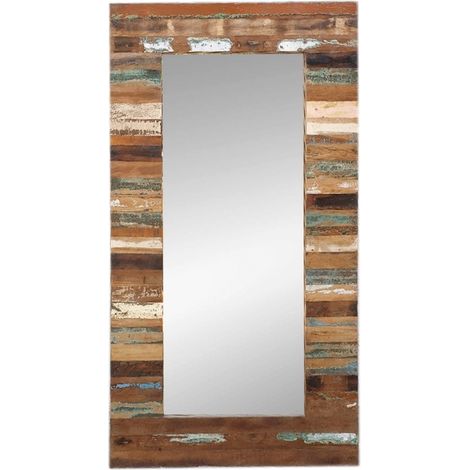 Signes Grimalt Specchio di mobili  Mirror ausiliario marrone 3x70x141cm 24628