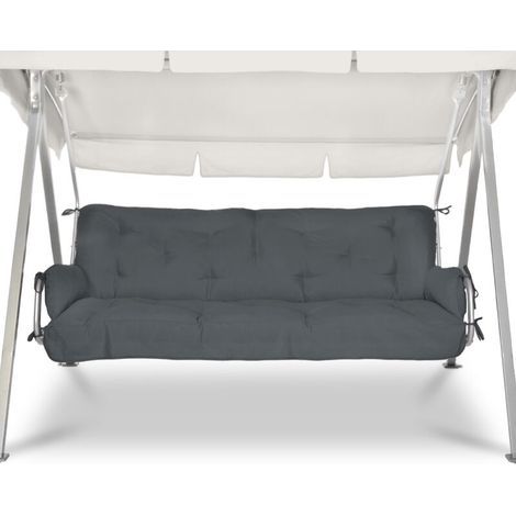 Aiperq – Coussin de balancelle imperméable 120x80cm – Épaisseur 12cm – Anti-salissures et antidérapant – Confort extérieur et intérieur (1/4)