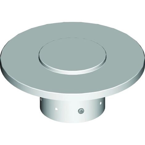 Ati - Terminale Per Scarico Fumi Inox Verticale Ø100 (Cappello Cinese)