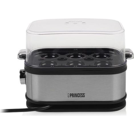 Princess 01.262046.01.001 Cocedor de huevos Plata Negro 6 huevos (1/4)
