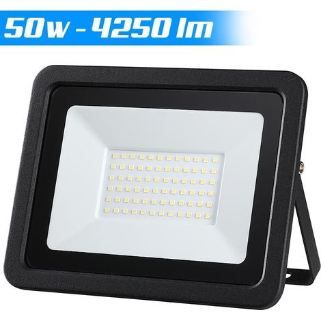 Faro Led 50W Luce Alta Luminosita 4250lm Faretto Esterno Slim Bianco Freddo IP65 (1/5)