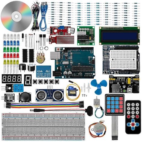 Kit de démarrage complet pour plaque d'essai SET R3 avec tutoriel de programmation détaillé (1/5)