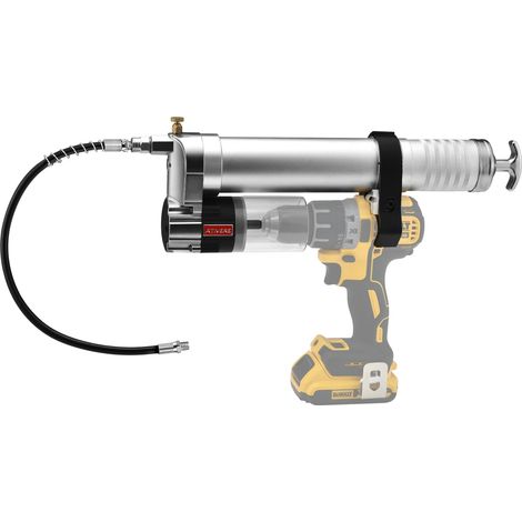 Adaptateur de perceuse électrique pour Pistolet à Graisse avec Charge de 414 g, coupleur de Pistolet à Graisse verrouillable, Tuyau Haute Pression de 30,5 cm, Tuyau d'extension Rigide, Outil (1/5)