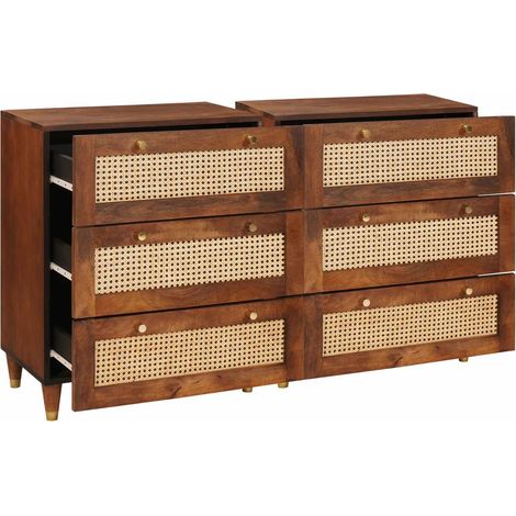 Maison Exclusive - Ensemble de buffet 2 pcs Marron 60 x 33,5 x 75 cm (1/5)