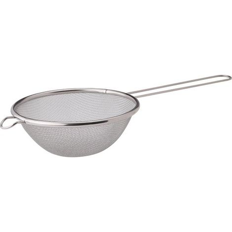 1 pieza, colador de cocina con malla fina y mango adicional, acero inoxidable 18/8, 6 pulgadas (1/5)