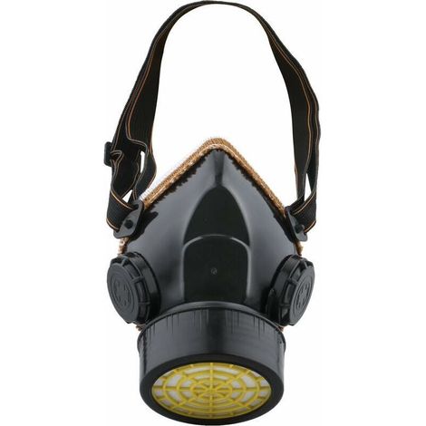 Masque Anti-Poussiere Protection Peinture Respirateur chimique industriel Contre Vapeur Toxique, Masque Cartouche Protection Soupape de Facile à Respirer, Noir (1/4)
