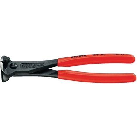 Alicate corte frontal 200mm negro max 4,00 m/plas 68 01 200