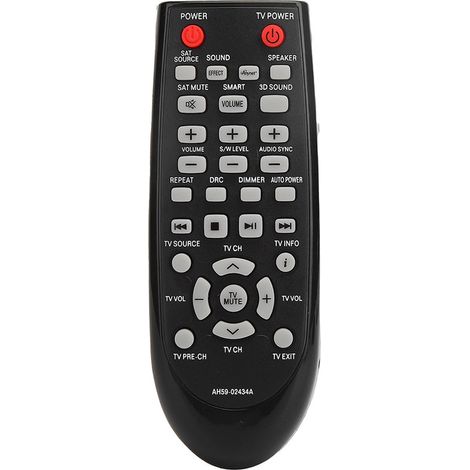 Télécommande De Remplacement - Pour Barre De Son Samsung HW-E551 HW-E550 HW-E450C HW-E450 HW-E551/Z A HW-E550/Z A HW-E450/Z A - 2 Piles AAA Requises - 1 Pièce (1/5)