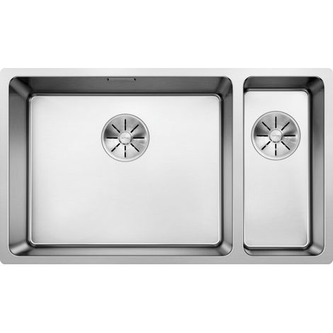 BLANCO Unterbauspüle ANDANO 500/180-U Edelstahl Seidenglanz  InFino Ablauf  Becken links (1/5)