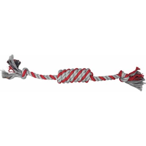 Jouet pour chien « Corde et nœud » 19 cm rouge