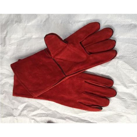Gants de Soudeur - Cuir de Vache - 330 mm - Protection Thermique et Mécanique - Conforme PPE UE 89/686/CEE - 1 Paire (1/3)