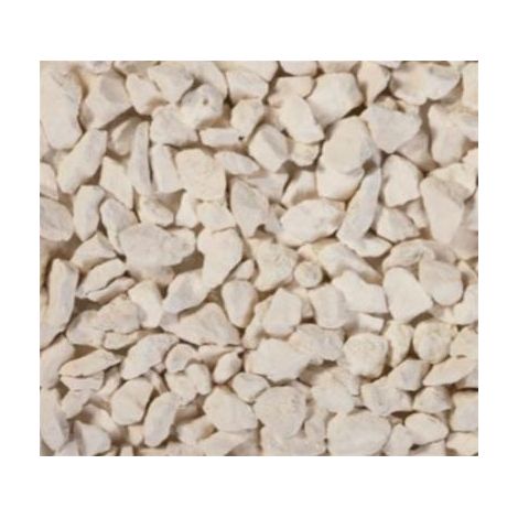 Gravillons calcaire ocre blanc 10/14 – Concassé 25 kg – Pour allées et paillage durable – Granulométrie 10/14 – Scmc