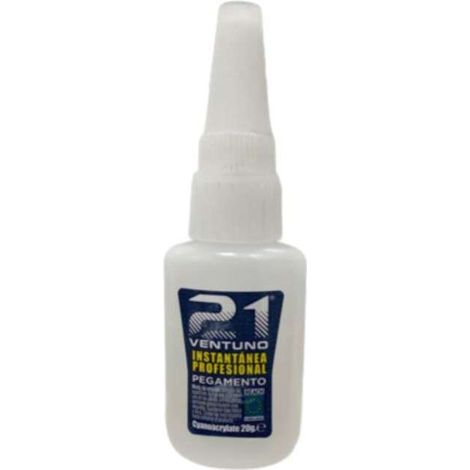 EUROPEGAMENTO pegamento 21 cianoacrilato 20gr display , Pegamento 21 cianocrilato 20 g Ventuno Garantiza una unión fuerte y resistente Ideal para pegar caucho, metal, cerám