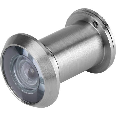 220-Grad-Weitwinkel-Türspion aus optischem Sicherheitsglas (gebürstetes Silber) (1/5)