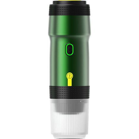 Green Mobility-Machine à expresso portable 3 en 1, auto-chauffante, pour capsules et café moulu, pour les voyages, le camping-car, la randonnée et le camping (1/5)