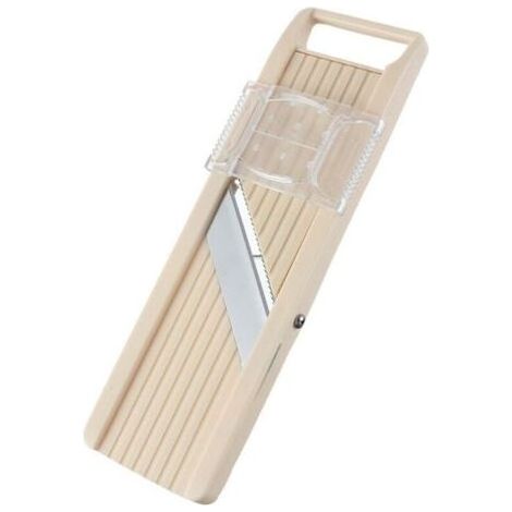 Trancheuse à mandoline japonaise BN-1 avec trois lames interchangeables en acier inoxydable, ivoire, coupe-légumes, éplucheur, acier inoxydable, blanc cassé (1/4)