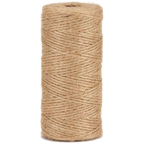 La cordeline Ficelle Jute Naturel, Ø1.5mm ±400m pour Le Jardinage, Bricolage, activités manuelles, Naturelle, (1/4)