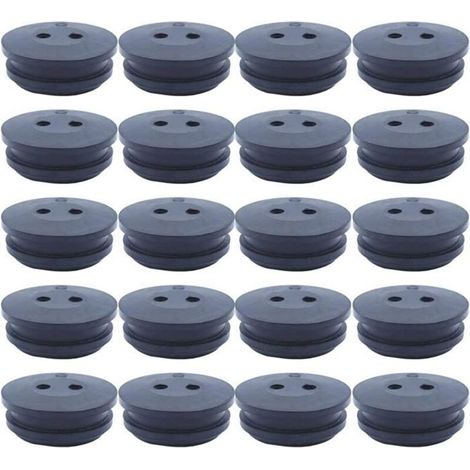 Fuel tank gasket 2-hole for Homelite 560878002, Kawasaki 92071-2073, Ryobi 181767 - 20 pieces.