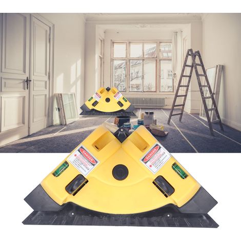 Niveau laser infrarouge à angle droit de 90 degrés, outil de mesure par projection de ligne laser (jaune) (1/5)