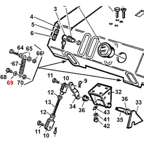 Breite Unterlegscheibe UNI6593 TURBOGRASS ORIGINAL GIANNI FERRARI 00.68.02.0070