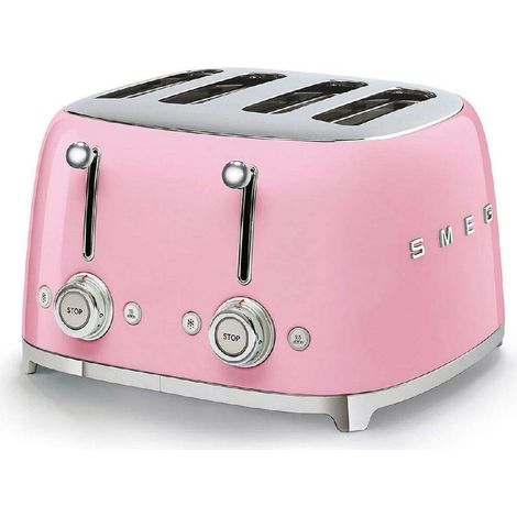 TOSTADOR SMEG TSF03PKEU ROSA, 4x4, 6 NIVELES TOSTADO, 2000W.