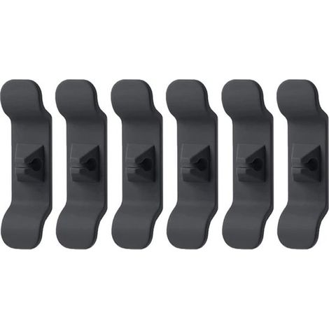 Organizzatore di cavi per elettrodomestici, set da 6, clip autoadesive per cavi, supporti, guide, accorciatori, avvolgicavo, per cucina (1/5)