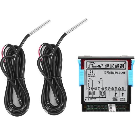 Régulateur de température numérique différentiel pour système solaire eau capteur 220V 5A contrôleur vitesse variateur (1/5)