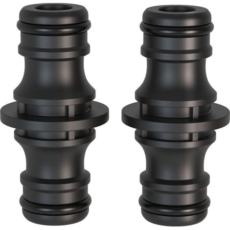 Raccord De Tuyau - 1/2 Pouces - Double Embout Mâle-Femelle - Pour Extension De Tuyau D Arrosage - 2 Pièces
