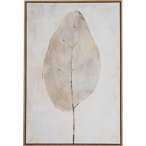 Ashenra Hand Painted Canvas in Frame - Wood - L3 x W60 x H90 cm - Multi-Coloured