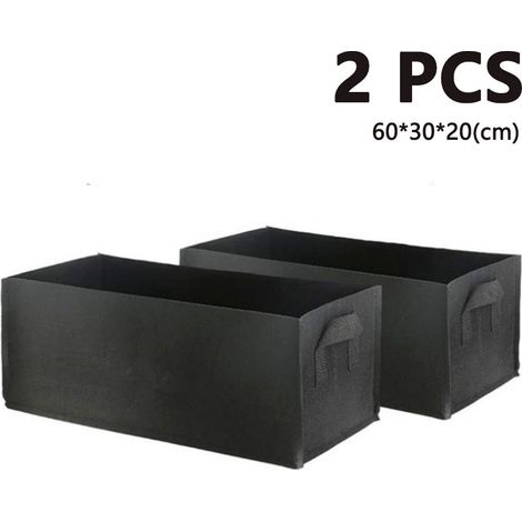 Pezzi di sacco per la coltivazione di piante, sacco per semina in tessuto non tessuto con manici per patate, pomodori e fragole
