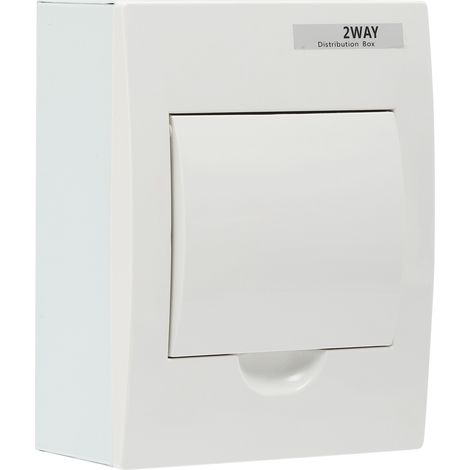 Disjoncteur bidirectionnel, boîte de distribution en plastique étanche de style anglais, 40 A 30 mA RCD 2MCB (6 A 32 A) (1/5)