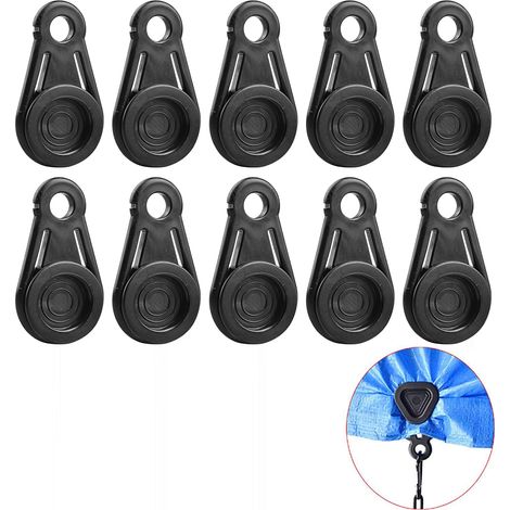 CSPARKV 10Pcs Tarp Disc Buckle Clips Outdoor Camping Mountaineering Camping Tent Clips Camping Tent Clamps Awning Clips Tent Tarp Disc Buckle Tarp Clips (1/5)