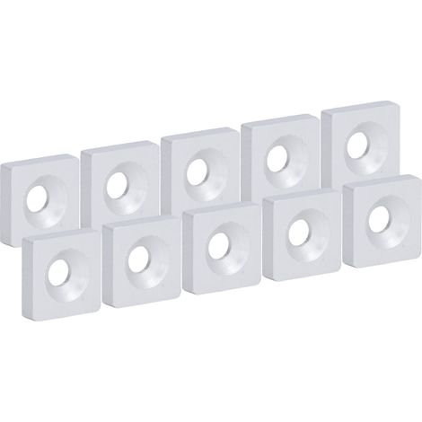 10 Capsules profilées en aluminium pour machines CNC - Lot de 10 pièces argentées pour équipements industriels (1/5)
