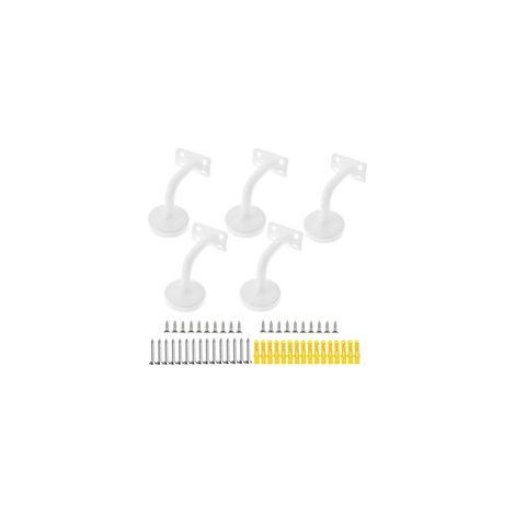 Supports de Main Courante Acier Inoxydable 5 Pièces, Fixation Murale pour Rampe Escalier, Solide et Pratique (1/5)